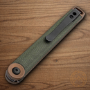 Boker Plus Kaizen Folding Knife 3" D2 Tool Steel Blade Green Micarta Handle