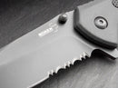Boker Plus NGA  Folding Knife 3.5" D2 Tool Steel Blade Black Rubber/Nylon Handle