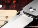 Boker Plus Conductor Folding Knife 3.38" CPM S35VN Steel Blade Gray Titanium/Carbon Fiber Handle