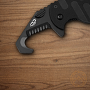 Boker Plus Rescom Folding Knife 2" D2 Tool Steel Blade Black Zytel/Stainless Handle