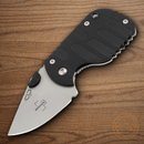 Boker Plus Subcom 2.0 Folding Knife 2.25" D2 Tool Steel Blade Black Zytel/Stainless Handle