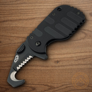 Boker Plus Rescom Folding Knife 2" D2 Tool Steel Blade Black Zytel/Stainless Handle