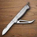 Boker Plus Seenotretter 01 Pocket Knife 4116 Steel Blade Stainless Handle.