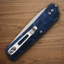 Boker Plus Tech Tool Folding Knife 2.88" 12C27 Sandvik Steel Blade Blue G10 Handle