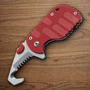 Boker Plus Rescom Folding Knife 2" AUS-8 Steel Blade Red Nylon Handle