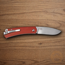 Boker Plus Boston Folding Knife 2.75" D2 Tool Steel Blade Burgundy G10 Handle