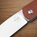 Boker Plus Boston Folding Knife 2.75" D2 Tool Steel Blade Burgundy G10 Handle