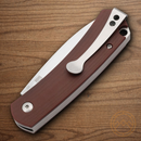 Boker Plus Boston Folding Knife 2.75" D2 Tool Steel Blade Burgundy G10 Handle