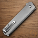 Boker Plus Kwaiken Folding Knife 3" CPM S35VN Steel Blade Gray Titanium Handle