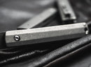 Boker Plus Wasabi Folding Knife 2.88" Damascus Steel Blade Gray Titanium Handle