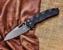 Boker Plus Kirke Folding Knife 3.38" Nitro V Steel Blade Black G10 Handle