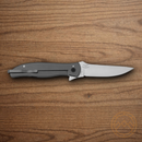 Boker Plus The Escort Folding Knife 3.5" Nitro V Steel Blade Gray Stainless Handle