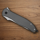 Boker Plus The Escort Folding Knife 3.5" Nitro V Steel Blade Gray Stainless Handle