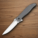 Boker Plus The Escort Folding Knife 3.5" Nitro V Steel Blade Gray Stainless Handle