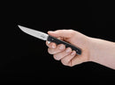 Boker Plus Urban Trapper Folding Knife 3.38" VG-10 Steel Blade Black G10 Handle