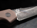 Boker Plus Thunder Storm Folding Knife 3" AUS-8 Steel Blade Coyote Brown Aluminum Handle