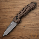 Boker Plus Thunder Storm Folding Knife 3" AUS-8 Steel Blade Coyote Brown Aluminum Handle