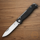Boker Plus Atlas Folding Knife 2.63" 12C27 Sandvik Steel Blade Black Stainless Handle