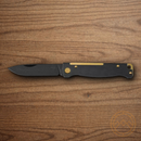 Boker Plus Atlas Folding Knife 2.88" 12C27 Sandvik Steel Blade Black Stainless Handle