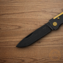 Boker Plus Atlas Folding Knife 2.88" 12C27 Sandvik Steel Blade Black Stainless Handle