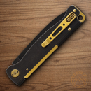 Boker Plus Atlas Folding Knife 2.88" 12C27 Sandvik Steel Blade Black Stainless Handle