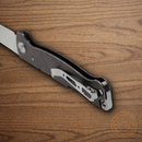 Boker Plus Atlas Folding Knife 2.91" D2 Tool Steel Blade  Black Stainless Handle
