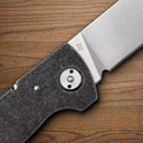 Boker Plus Atlas Folding Knife 2.91" D2 Tool Steel Blade  Black Stainless Handle