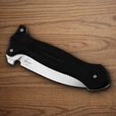 Boker Plus Cheus Folding Knife 3.5" VG-10 Steel Blade Black G10 Handle.