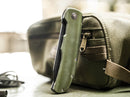 Boker Plus Tac-Master Folding Knife 4" Nitro V Steel Blade Green Micarta Handle
