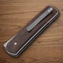 Boker Plus Sanjo Folding Knife 3.38" VG-10 Steel Blade Brown Micarta Handle