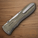 Boker Plus Atropos Folding Knife 4.13" VG-10 Steel Blade Brown Micarta Handle