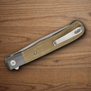 Boker Plus Modern Trapper Uno Folding Knife 3.25" Nitro V Steel Blade Natural Micarta Handle