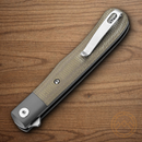 Boker Plus Modern Trapper Uno Folding Knife 3.25" Nitro V Steel Blade Natural Micarta Handle