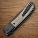 Boker Plus Modern Gentleman Folding Knife 3" Nitro V Steel Blade Green Micarta Handle.