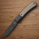 Boker Plus Modern Gentleman Folding Knife 3" Nitro V Steel Blade Green Micarta Handle.