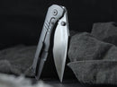 Boker Plus Max Folding Knife 3.25" CPM S35VN Steel Blade Gray Titanium Handle