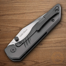 Boker Plus Max Folding Knife 3.25" CPM S35VN Steel Blade Gray Titanium Handle