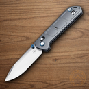 Boker Plus Kihon DC Folding Knife 3.25" Nitro V Steel Blade Gray Aluminum Handle