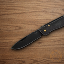 Boker Plus Atlas Mini Folding Knife 1.63" 12C27 Sandvik Steel Blade Black Stainless Handle