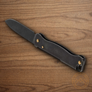 Boker Plus Atlas Mini Folding Knife 1.63" 12C27 Sandvik Steel Blade Black Stainless Handle