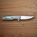 Boker Plus The Dace Folding Knife 2.88" Nitro V Steel Blade Blue Aluminum Handle