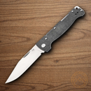 Boker Plus Big Atlas Folding Knife 3.5" 12C27 Sandvik Steel Blade Black Stainless Handle
