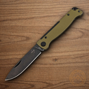 Boker Plus Atlas Folding Knife 3" 12C27 Sandvik Steel Blade OD Green Stainless Handle