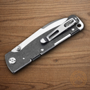 Boker Plus Atlas Folding Knife 2.88" D2 Tool Steel Blade Black Stainless Handle