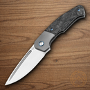 Boker Plus Collection 2025 Folding Knife MagnaCut Steel Blade Gray Titanium/Carbon Fiber Handle