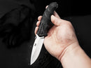 Boker Plus SFP Tactical Folding Knife 3.63" D2 Tool Steel Blade Black Polypropylene/TPR Handle.