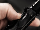 Boker Plus SFP Tactical Folding Knife 3.63" D2 Tool Steel Blade Black Polypropylene/TPR Handle.