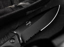 Boker Plus SFP Tactical Folding Knife 3.63" D2 Tool Steel Blade Black Polypropylene/TPR Handle.