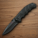 Boker Plus SFP Tactical Folding Knife 3.63" D2 Tool Steel Blade Black Polypropylene/TPR Handle.