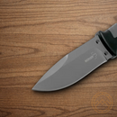 Boker Plus Outdoorsman Fixed Knife 3.75" 12C27 Sandvik Steel Blade Black TPR Handle